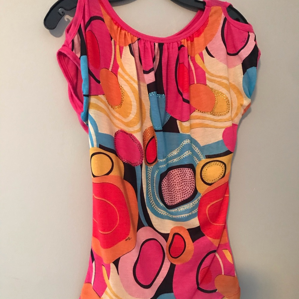 Emilio Pucci 90’s Top Short Sleeve Sz 38 S